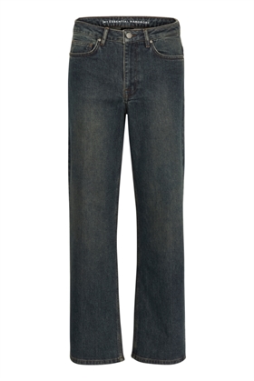 My Essential Wardrobe Jeans - 35 THE LOUIS 139 HIGH WIDE Y, Dark Blue Dirty Wash