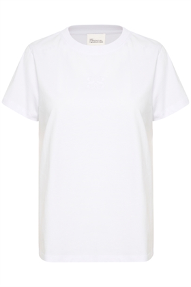 My Essential Wardrobe T-shirt - SeattleMW Logo Emb. Tee, Optical White