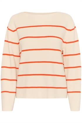 ICHI Strik - IHBOSTON LS6, Almond Milk Orange Stripe