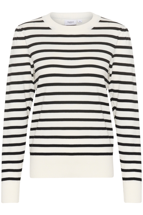 Saint Tropez Strik - MilaSZ Striped Pullover, Ice