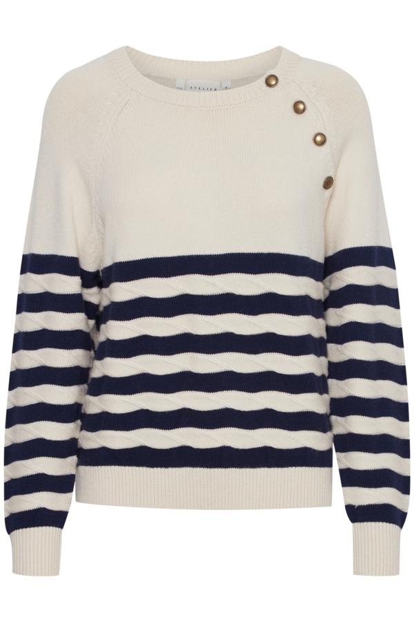 Atelier Réve Strik - IRMAISE LS2, Maise Braided Stripe