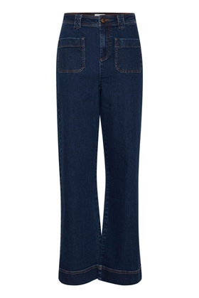 Atelier Rêve Bukser - Ireloi Pants, Dark Blue Denim