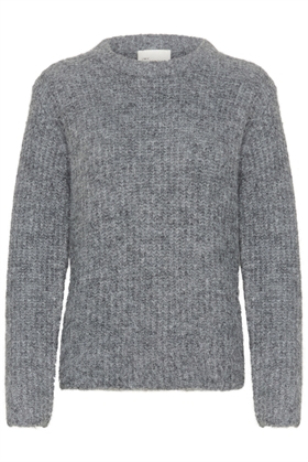 My Essential Wardrobe Pullover - MeenaMW Knit Pullover, Iron Grey Melange