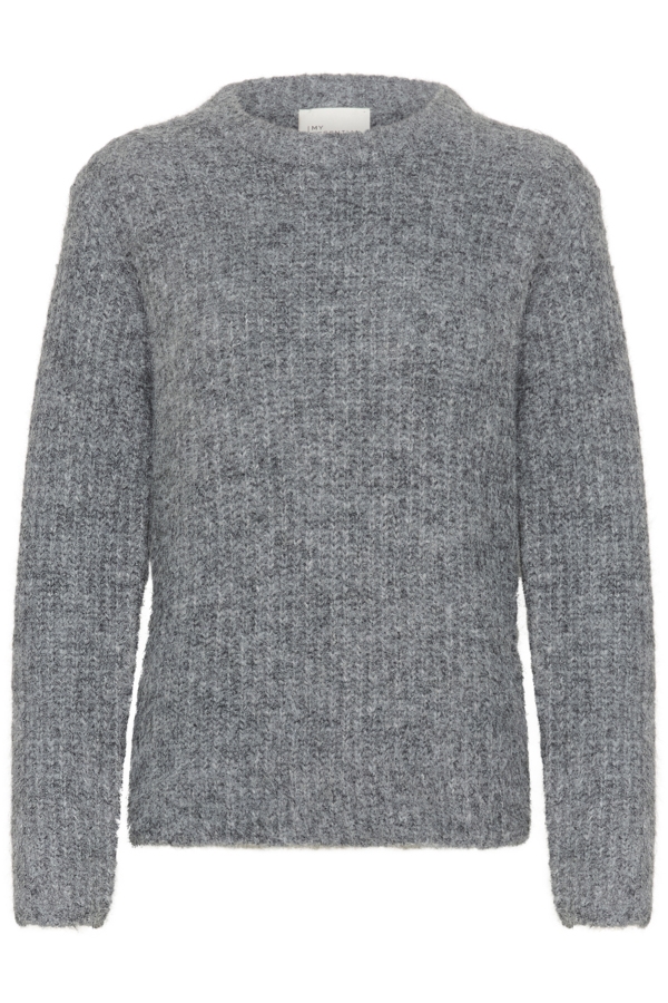 My Essential Wardrobe Pullover - MeenaMW Knit Pullover, Iron Grey Melange