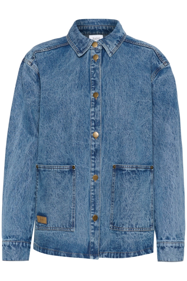 Saint Tropez Jakke - GabiSZ Denim Jacket, Medium Blue 