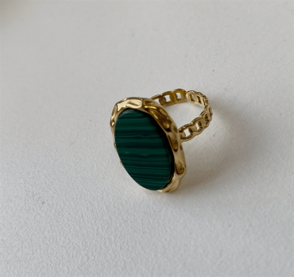 Sirups egne favoritter Ring - Ring w. rock, Gold w. green