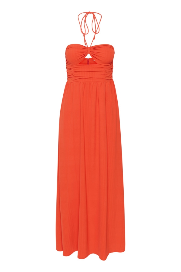 Gestuz Kjole - AliciaGZ maxi dress, Cherry Tomato