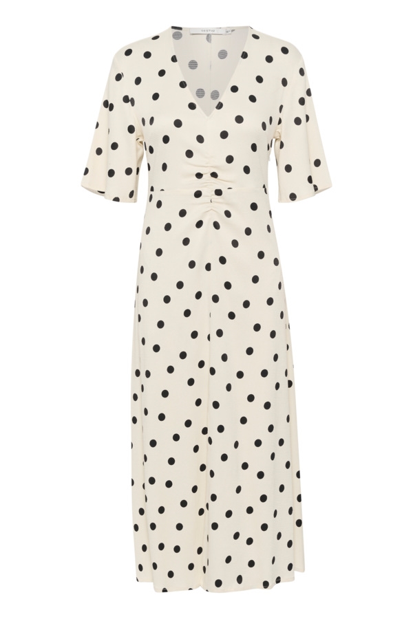 Gestuz Kjole - DottiaGZ P midi dress, Afterglow With Black Dot