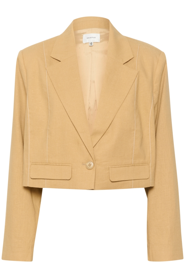 Gestuz Jakke - FeleaGZ linen blazer, Starfish