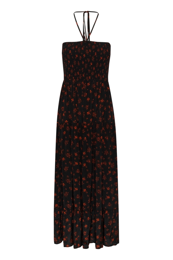 Gestuz Kjole - SanvieGZ P dress, Ditsy Black And Red Flower