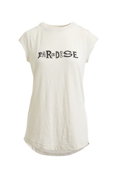 Rabens Saloner T-shirt Gaia Paradise, vanilla